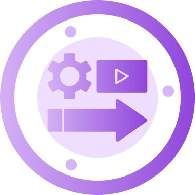 Ayarlar. Web simgesi basit illüstrasyon