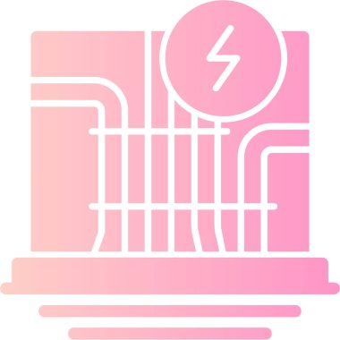 güç simgesi vektör illüstrasyonu