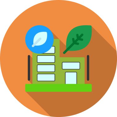 Çevresel doğa simgesi düz biçimdedir