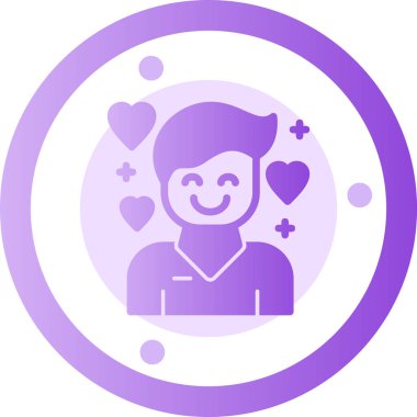 Kalp. Web simgesi basit tasarım