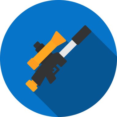 silah düz vektör simgesi