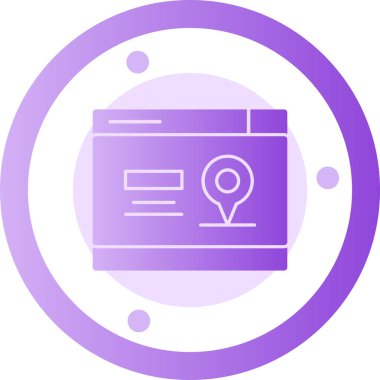 konum haritası simgesi, vektör illüstrasyonu