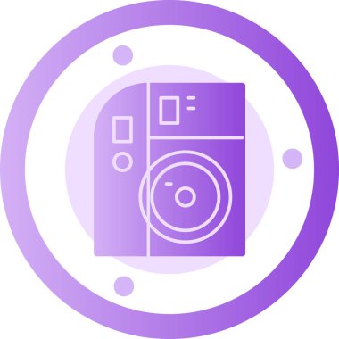 Kamera. Web simgesi basit illüstrasyon