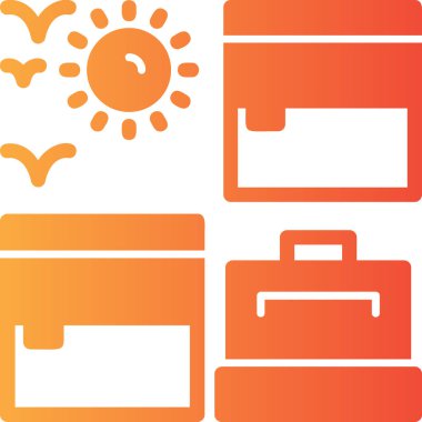 İş Icon set, vektör çizim