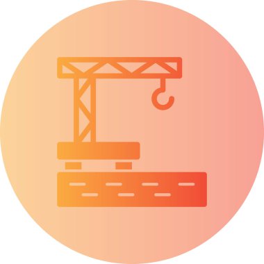 İnşaat. Web simgesi vektör illüstrasyonu