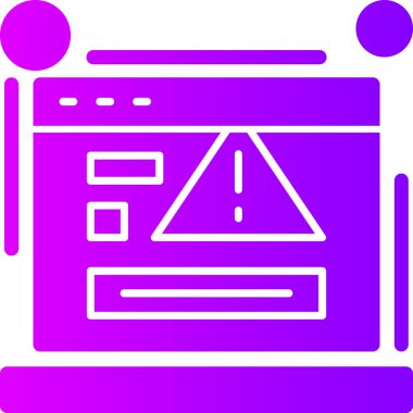 bilgisayar monitörü web simgesi vektör illüstrasyonu