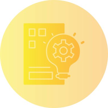 Fikir simgesi vektör illüstrasyonu