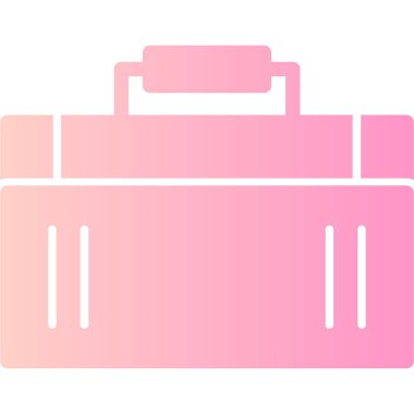 evrak çantası web simgesi, basit illüstrasyon