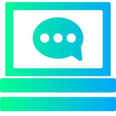 dizüstü bilgisayar simgesi, vektör illüstrasyonu