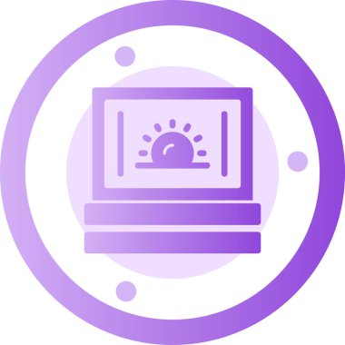 Bilgisayar. Web simgesi basit illüstrasyon