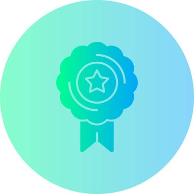 ödül vektör simgesi modern basit beyaz illüstrasyon