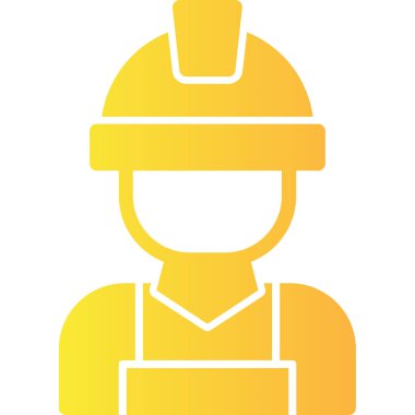 Mühendis simge vektör web ve mobil uygulaması tasarımı, mühendis logo kavramı için izole üzerinde beyaz arka plan