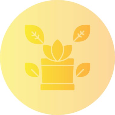 Bitki. Web simgesi basit illüstrasyon