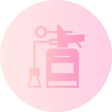 Modern bir gaz ikonunun vektör illüstrasyonu