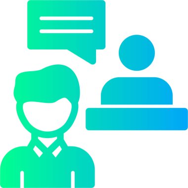 Sohbet simgesinin vektör illüstrasyonu