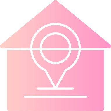 konum simgesi vektör illüstrasyonu