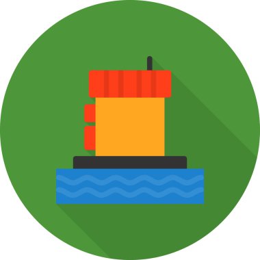 Tekne Düz Vektör Simgesi