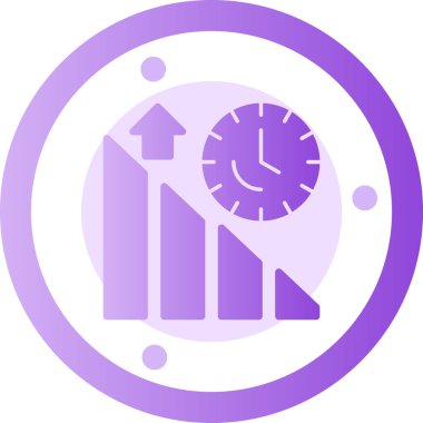 Bir saatin vektör illüstrasyonu