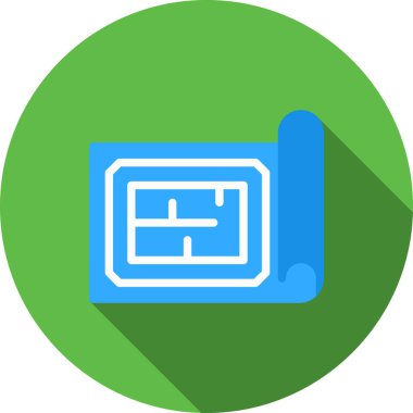 belge düz vektör simgesi