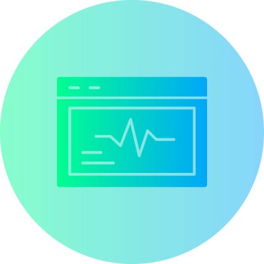 vektör lcd simgesi illüstrasyonu