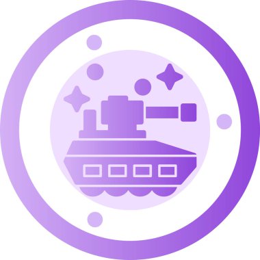 Gemi. Web simgesi basit illüstrasyon