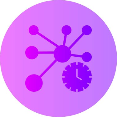 Saat. Web simgesi basit illüstrasyon