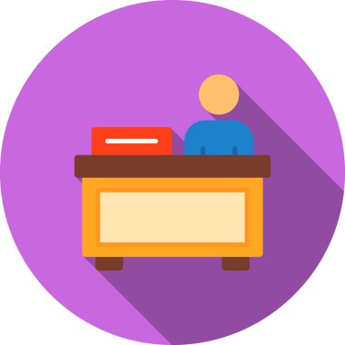 ofis masası vektör simgesi