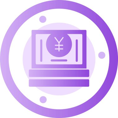 Para simgesinin vektör illüstrasyonu