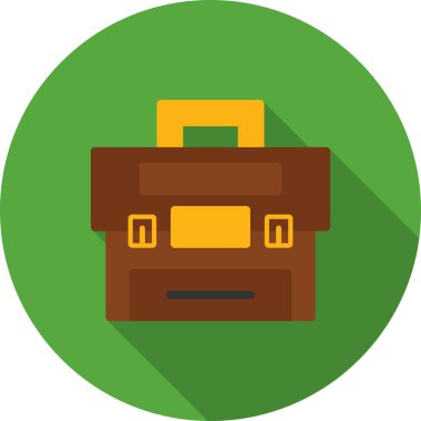 Sırt çantası düz vektör simgesi