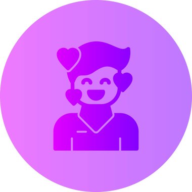 Bir kadın simgesinin vektör illüstrasyonu