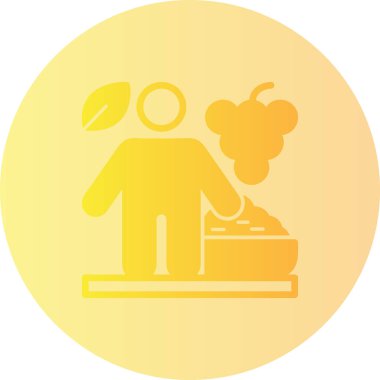 yiyecek ikonu vektör illüstrasyonu.