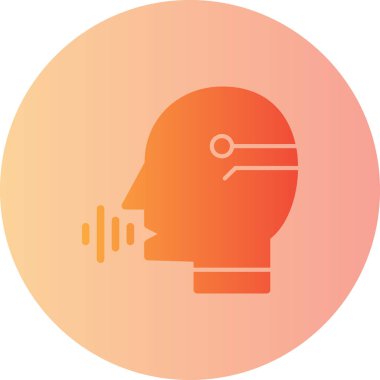 Baş simge vektör çizim