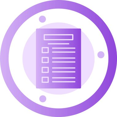 Belge simgesinin vektör illüstrasyonu