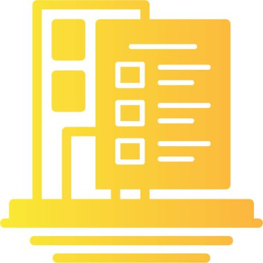 belge simgesi vektör illüstrasyonu