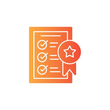 Vektör olarak Liste simgesini kontrol et. Logotype