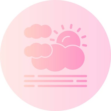 Bir bulut simgesinin vektör illüstrasyonu