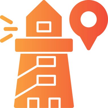 Harita iğne simgesi. Vektör çizimi. konum haritası sembolü