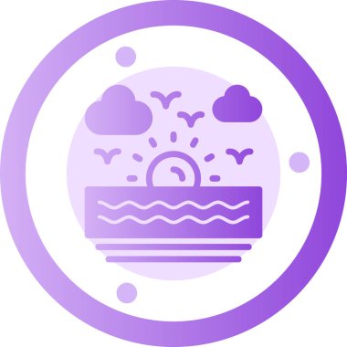 Modern bir simgenin vektör illüstrasyonu