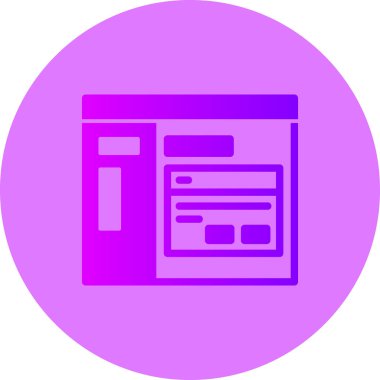 Web simgesi vektör illüstrasyonu