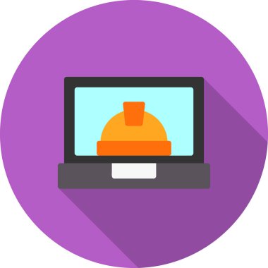 dizüstü bilgisayar simgesi, basit vektör illüstrasyonu