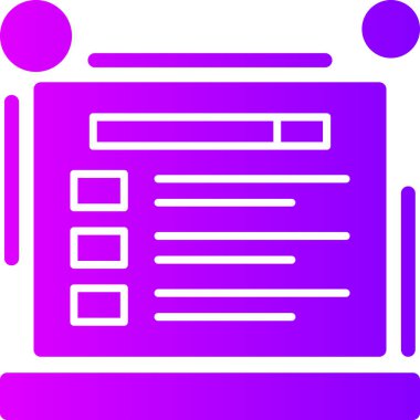 seo modern simgesinin vektör illüstrasyonu