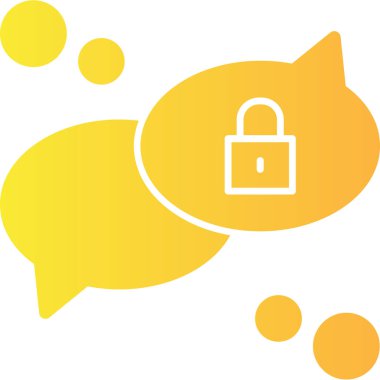 Sohbet ileti simgesi düz biçimli