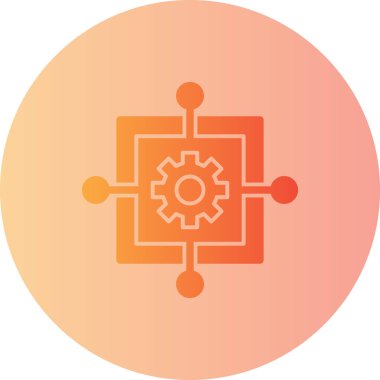 Teçhizat Web simgesi basit illüstrasyon