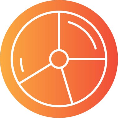 Pusula. Web simgesi basit illüstrasyon