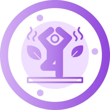 Yoga pozu. Basit tasarım