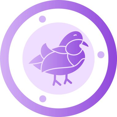 Şirin bir çizgi film simgesinin vektör çizimi