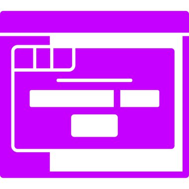 bilgisayar web simgesi basit illüstrasyon