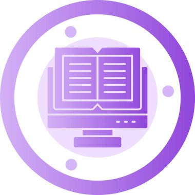 kitap web simgesi vektör illüstrasyonu