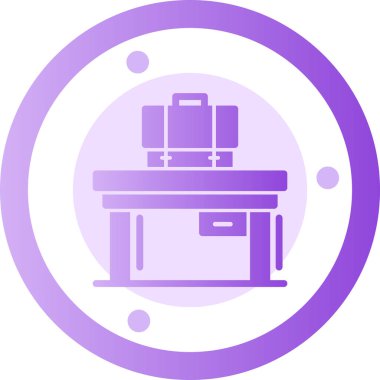 Mobilya simgesinin vektör illüstrasyonu