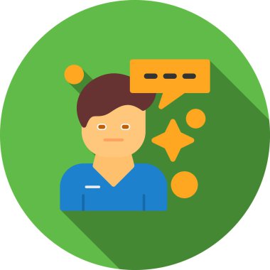 avatar. Web simgesi basit illüstrasyon